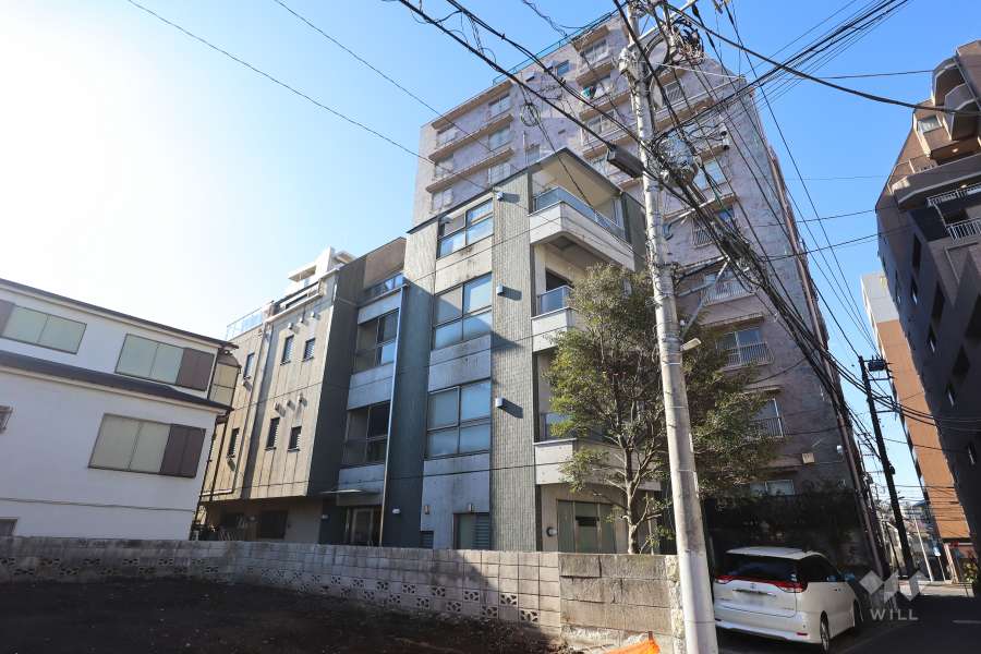 中野東豊マンションの外観（北東側から）