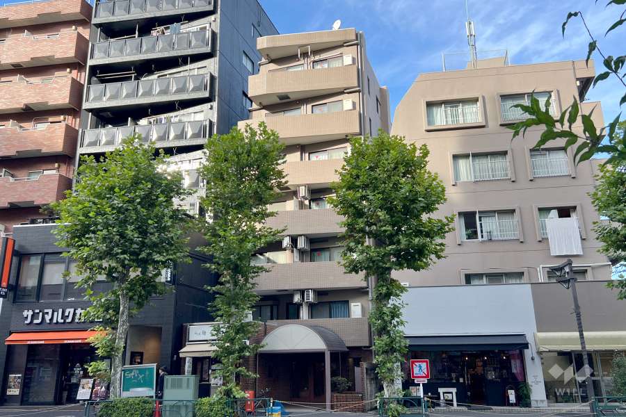 中野坂上アムフラットの外観（南側から）