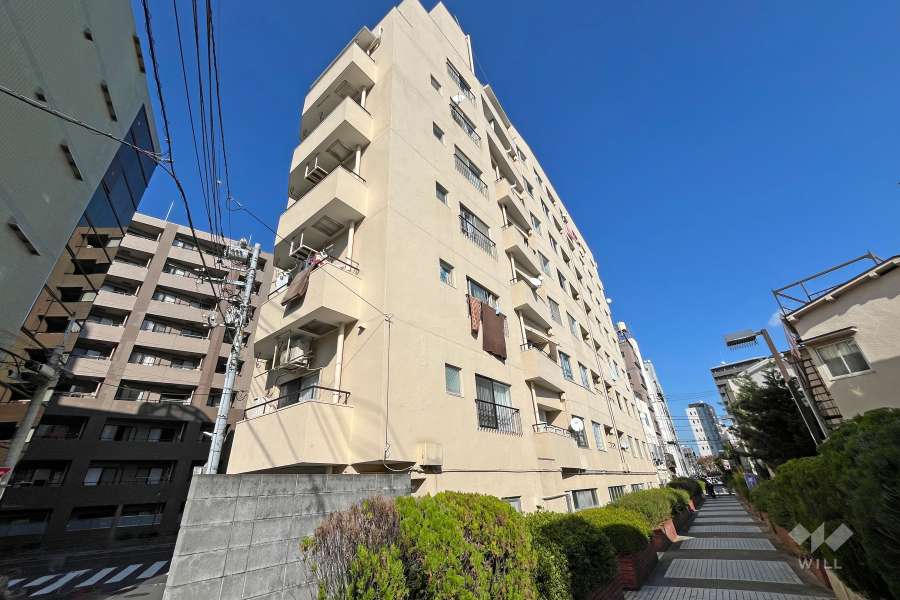 東中野フレンドマンションの外観（南西側から）