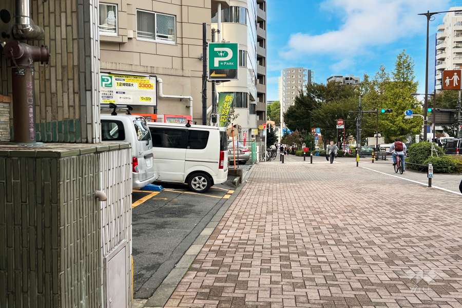 敷地東側の前面道路　
