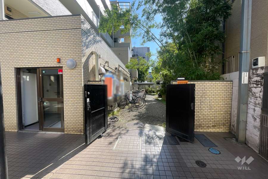 駐輪場の出入り口