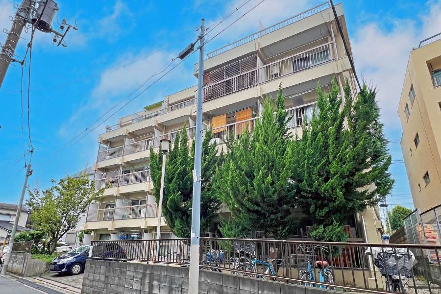 中野第一コーポの外観（北東側から）