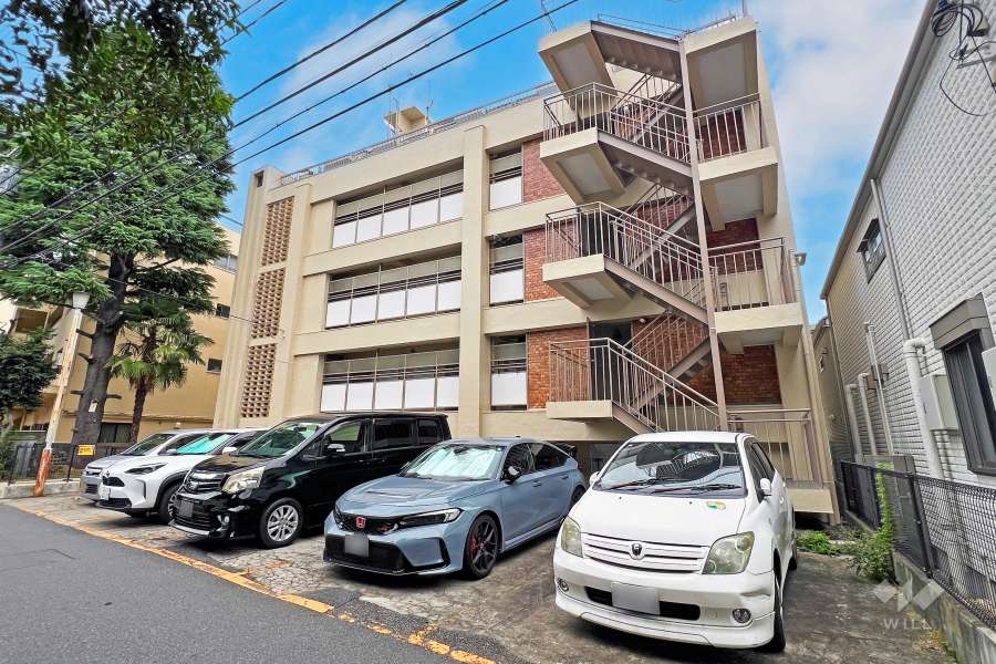 中野第一コーポの外観（西側から）