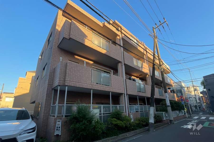 アベニール中野の外観（北西側から）