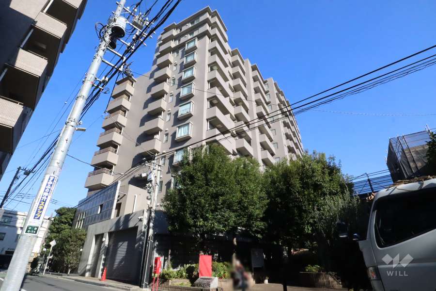 中野桃園シティハウスの外観(南西側から)