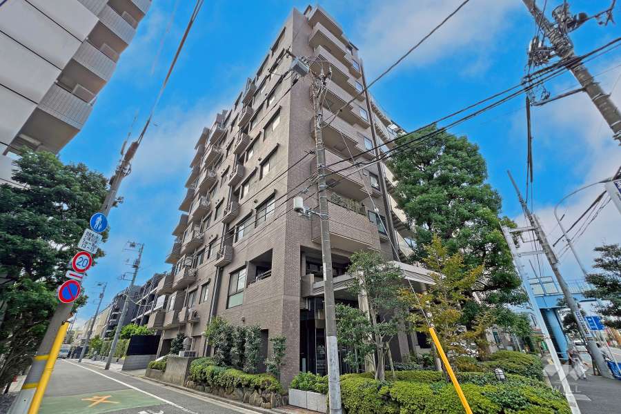 グランヌーブ中野の外観（北東側から）