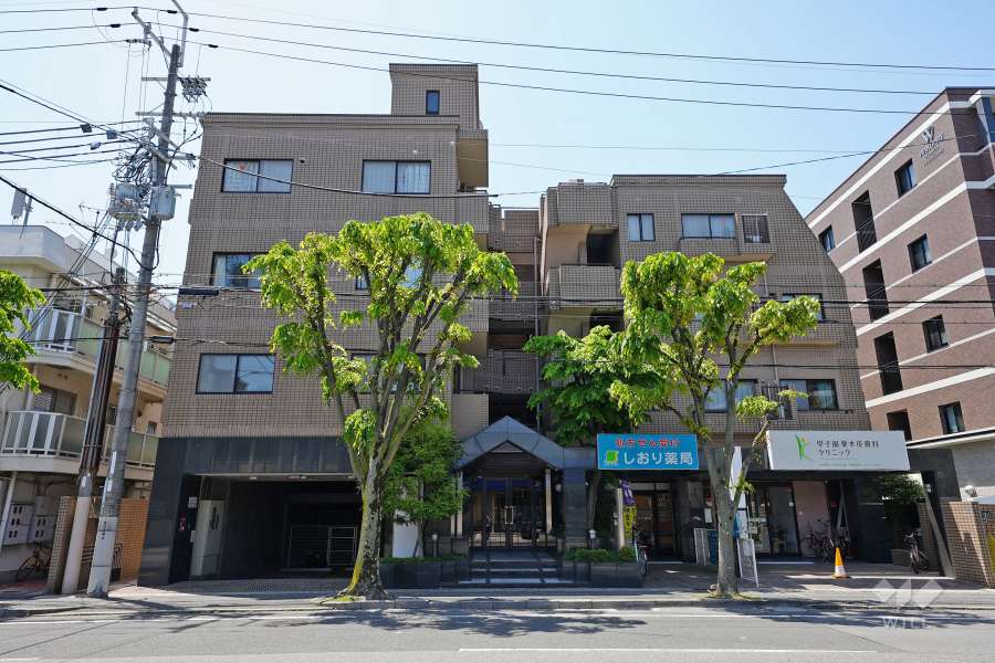 東急ドエル・アルス甲子園の外観（北東側から）
