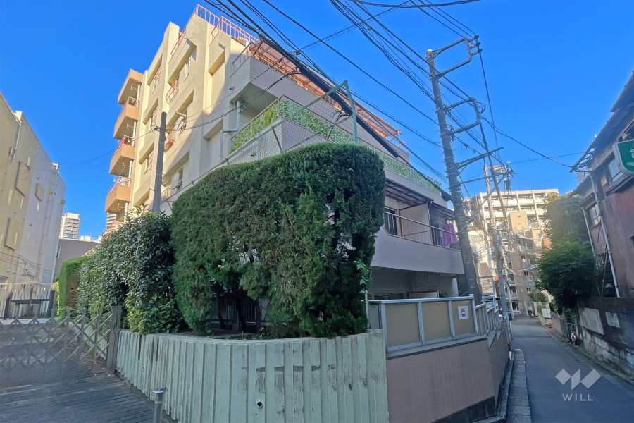 三田東中野コーポの外観（南西側から）