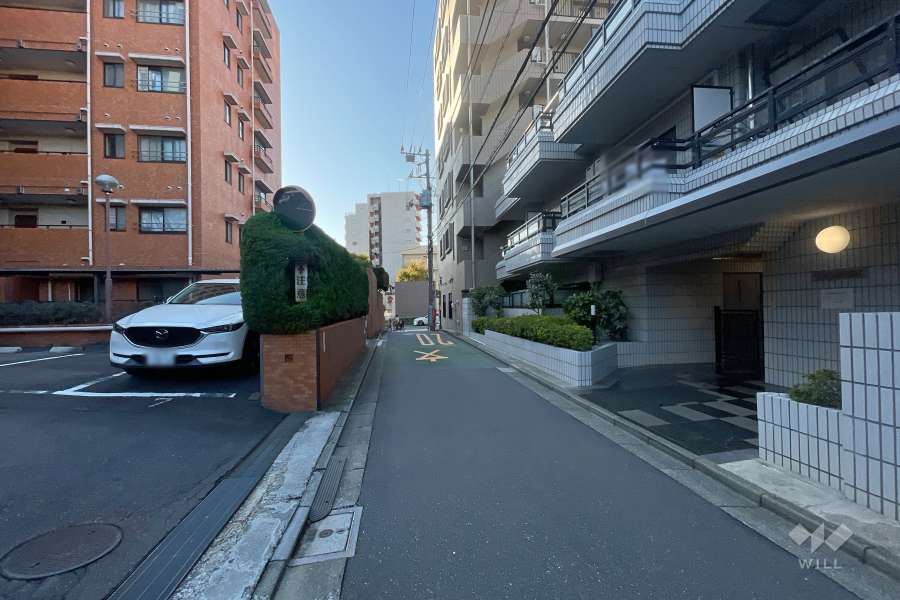 敷地南側の前面道路