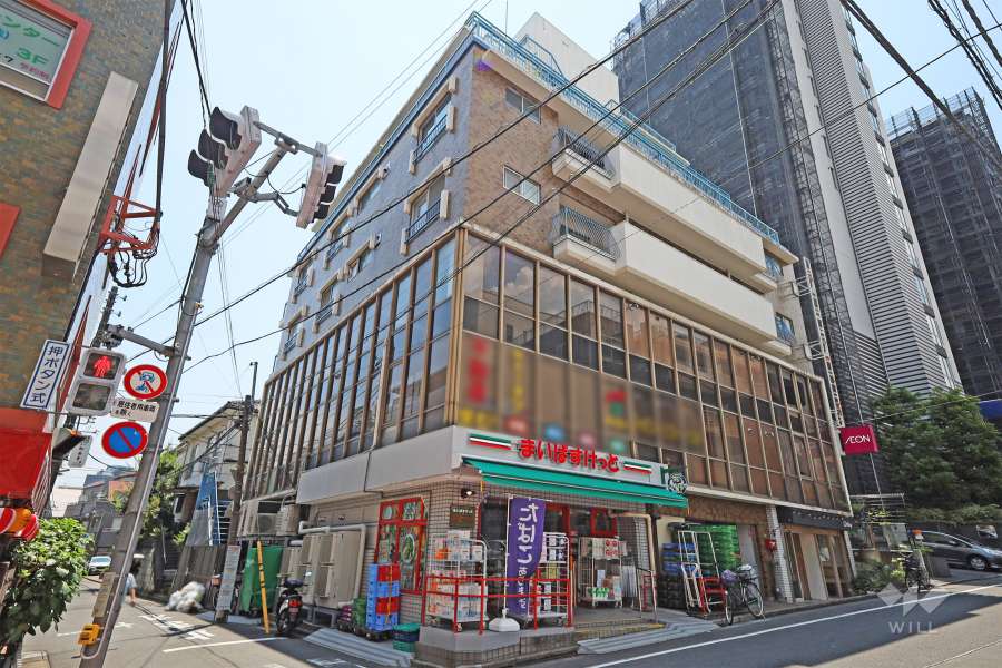 東中野コーポの外観（北東側から）