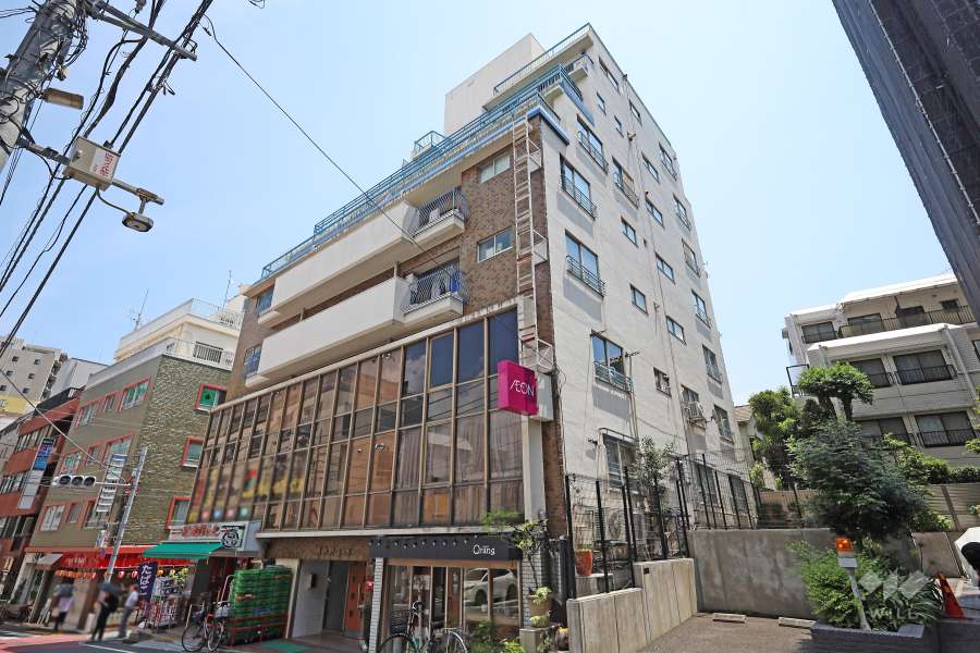東中野コーポの外観（北西側から）