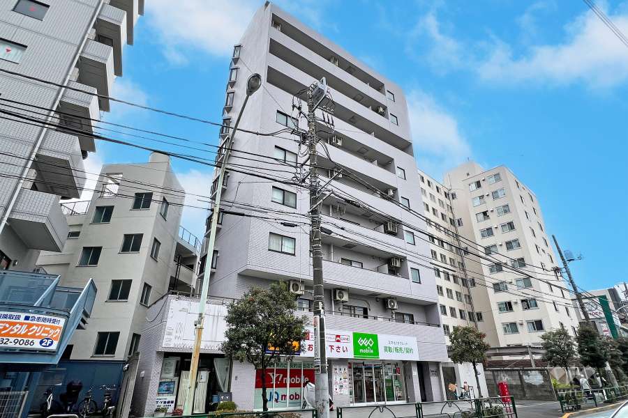 セザール東中野の外観（北東側から）