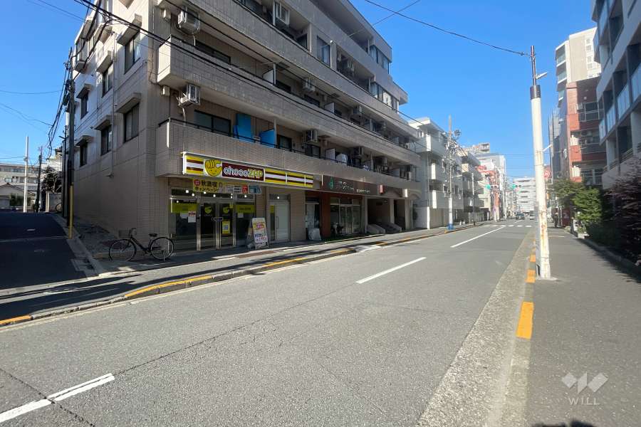 敷地北西側の前面道路　