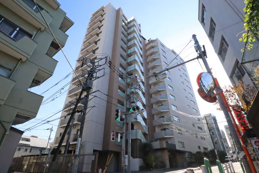 サンウッド東中野の外観(北西側から)