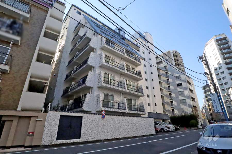 東中野秀和レジデンスの外観(北東側から)