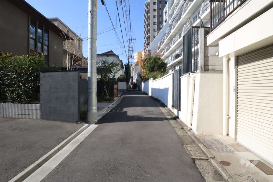 敷地南側の前面道路