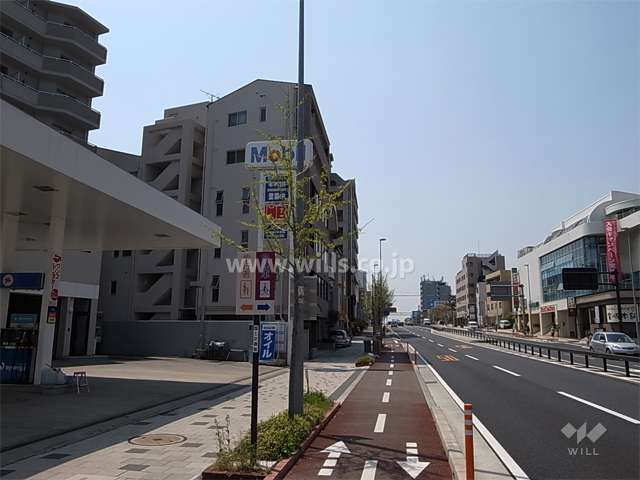 敷地北側は国道2号線に面してます。