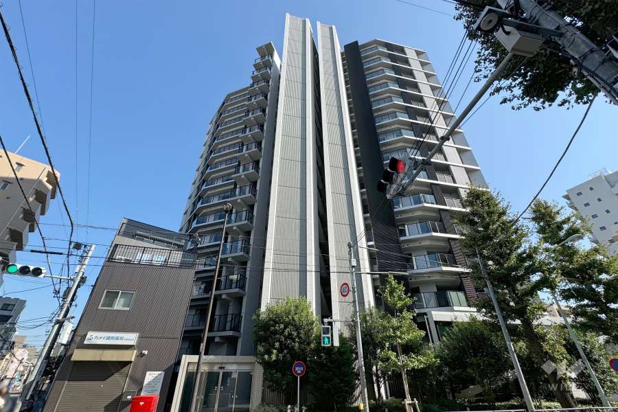 シティハウス笹塚レジデンスの外観（北西側から）.