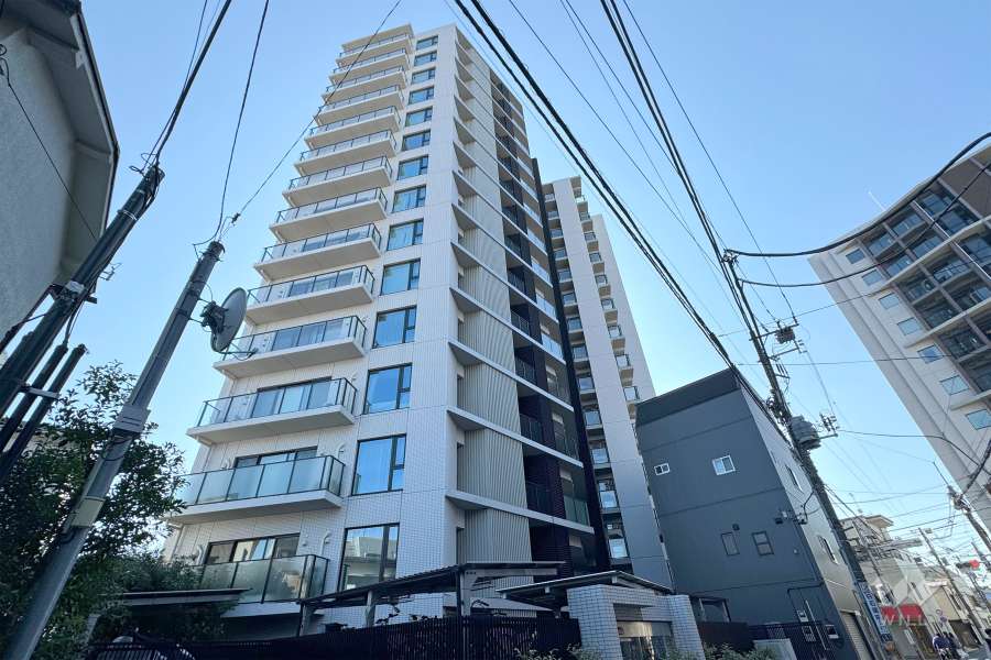 シティハウス笹塚レジデンスの外観（北側から）