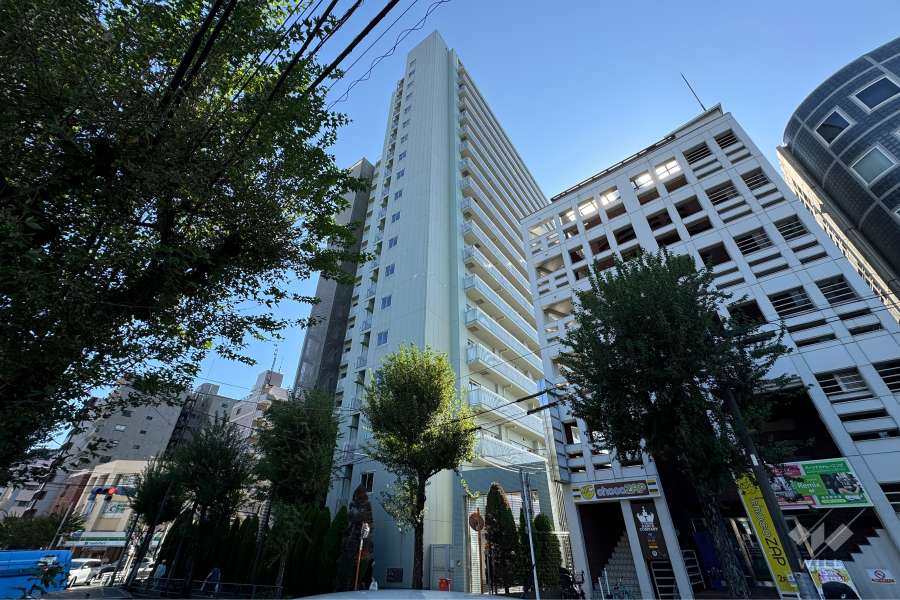 中野南台パークホームズの外観（北西側から）.