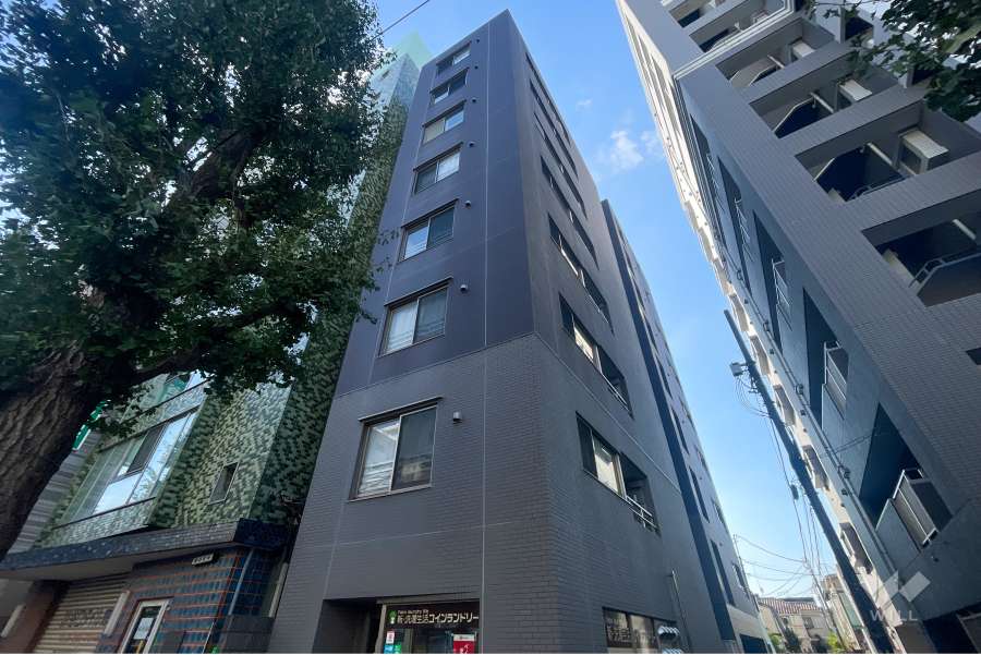 スパシエ新中野カステールの外観（北西側から）