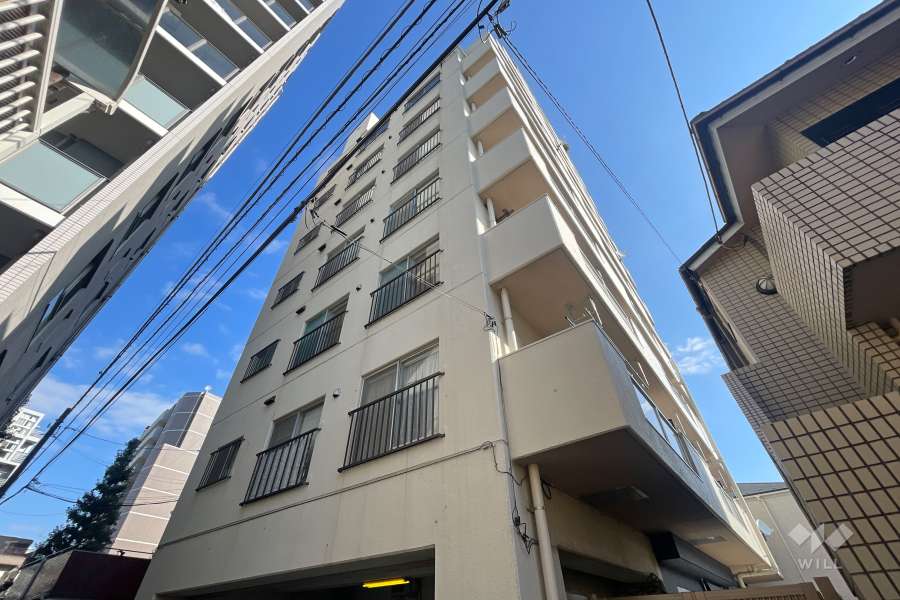 プリンスコートの外観（南西側から）