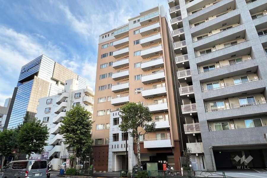 グラーサ中野坂上の外観（北西側から）