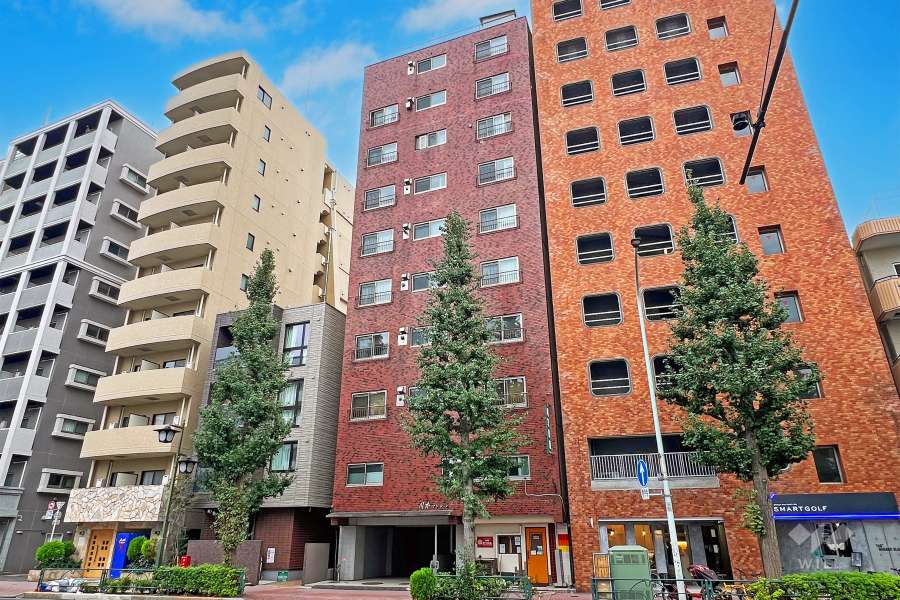 岡本マンション（中野区）の外観（北側から）