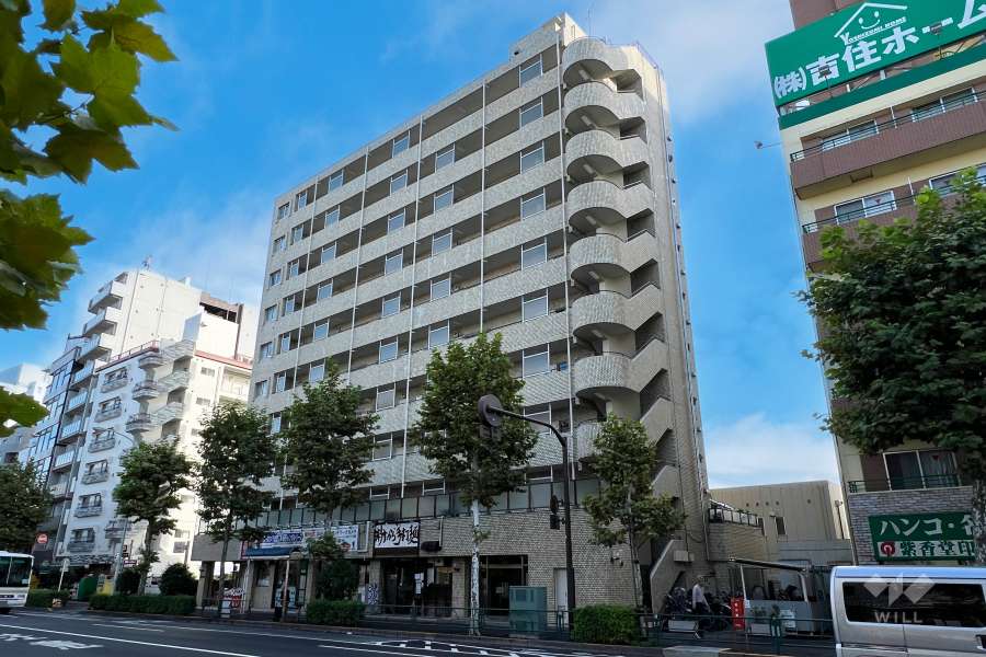 カーサ中野本町の外観（北西側から）