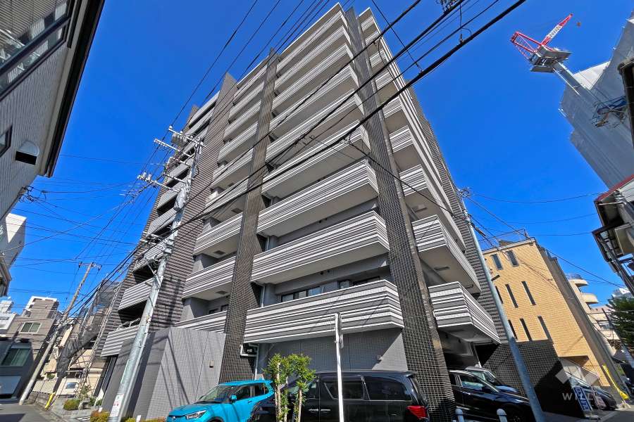 アジールコフレ新中野の外観（南西側から）