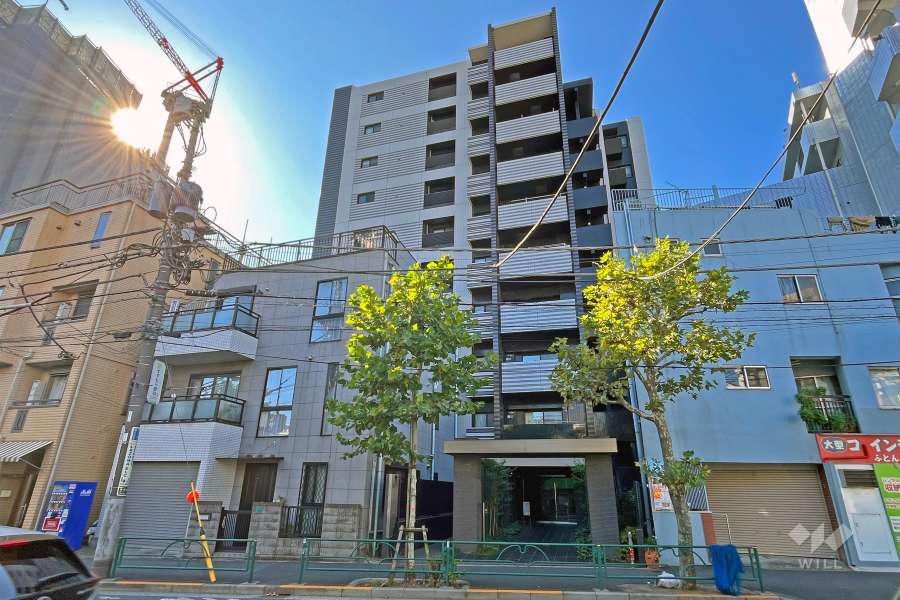 アジールコフレ新中野の外観（東側から）