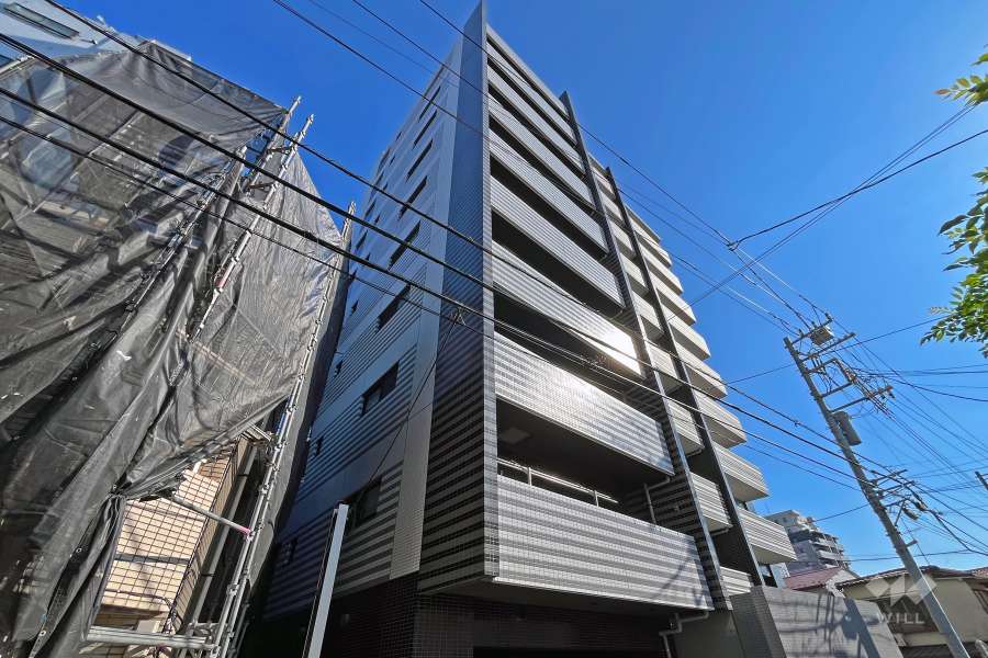 アジールコフレ新中野の外観（北西側から）