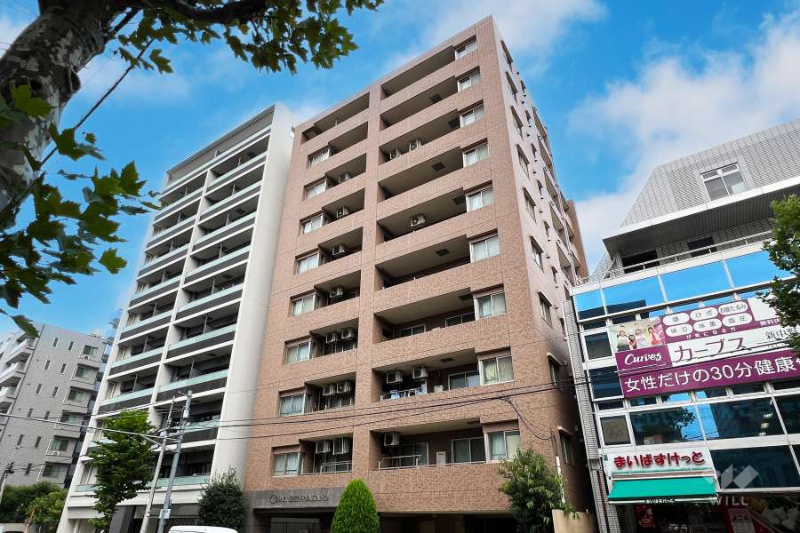 セザール新中野の外観（南西側から）