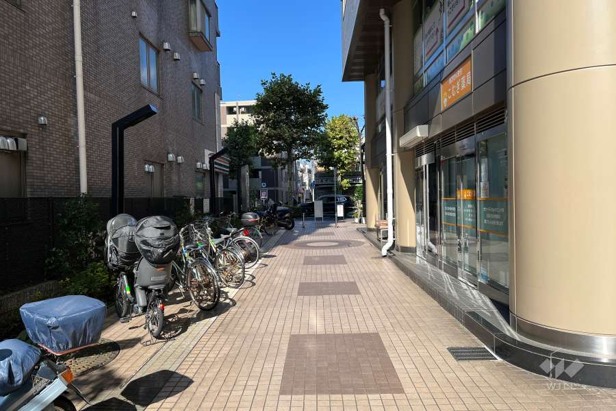 敷地西側の通路（南側から）