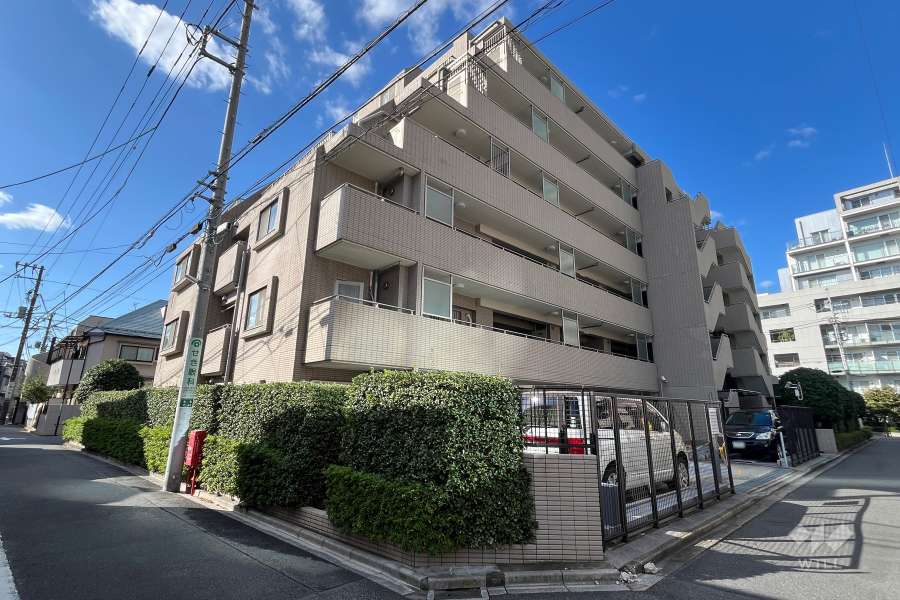グランシュテル中野坂上の外観（南東側から）
