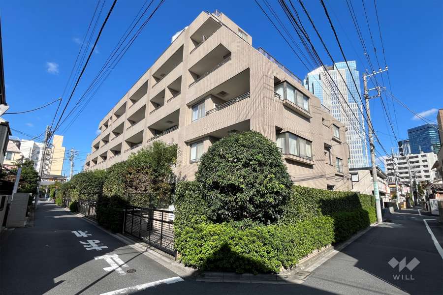 グランシュテル中野坂上の外観（南西側から）