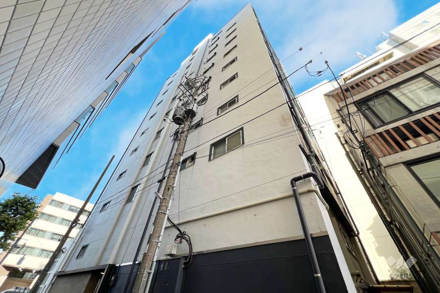 グランハイツ中野坂上の外観（南西側から）