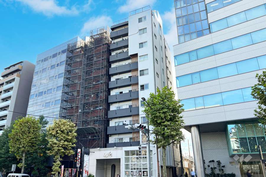 グランハイツ中野坂上の外観（北西側から）