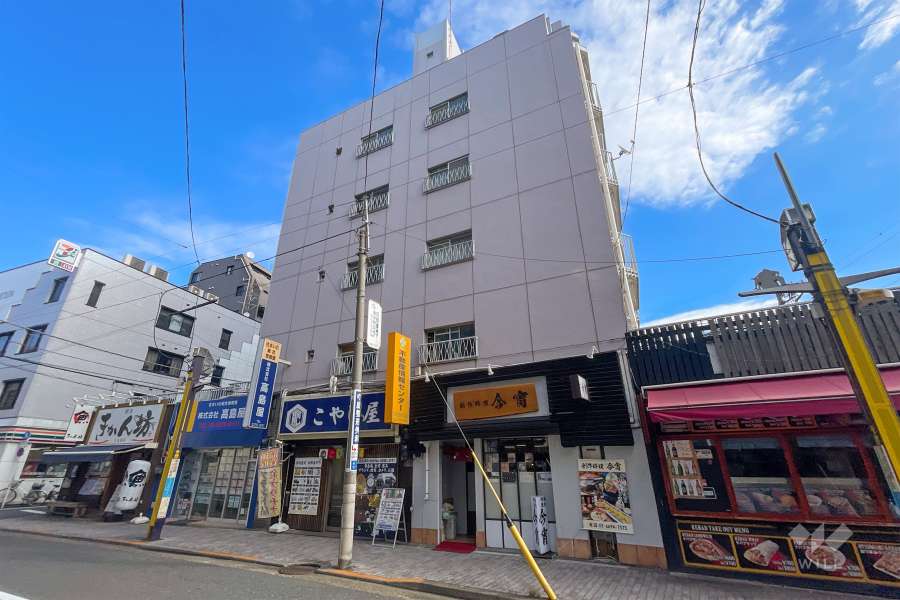 メトロ中野新橋マンションの外観（南西側から）