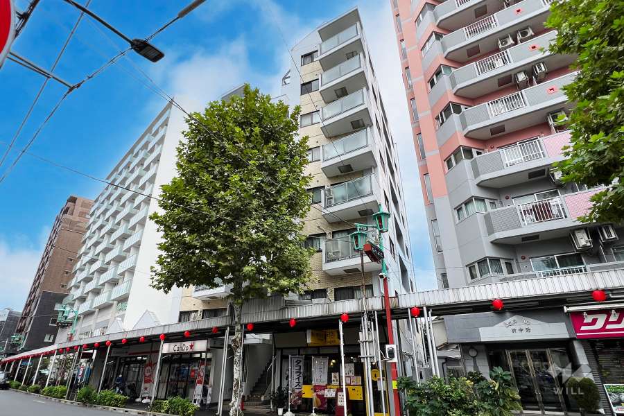 ハイファイフラットの外観（南西側から）