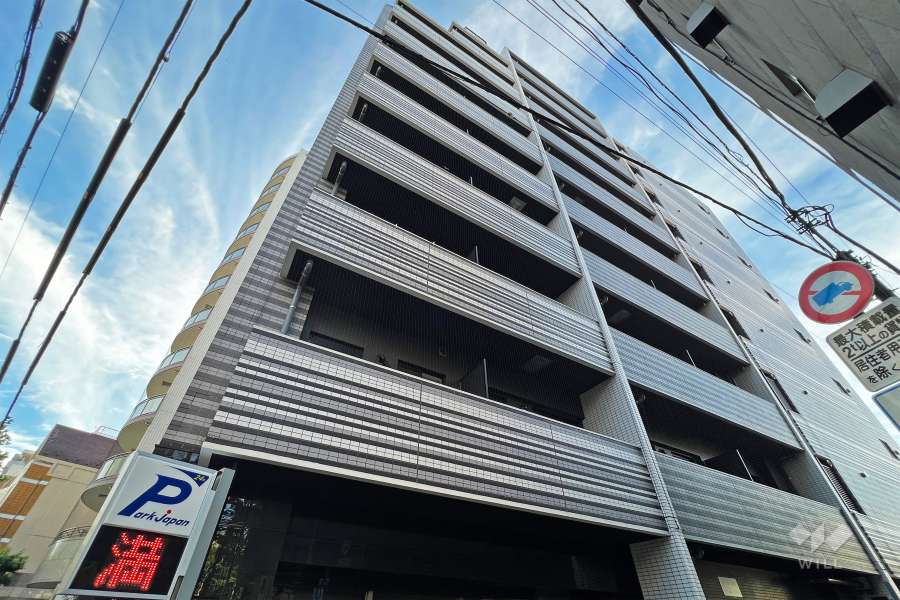 メイクス新中野アジールコートの外観（北側から）