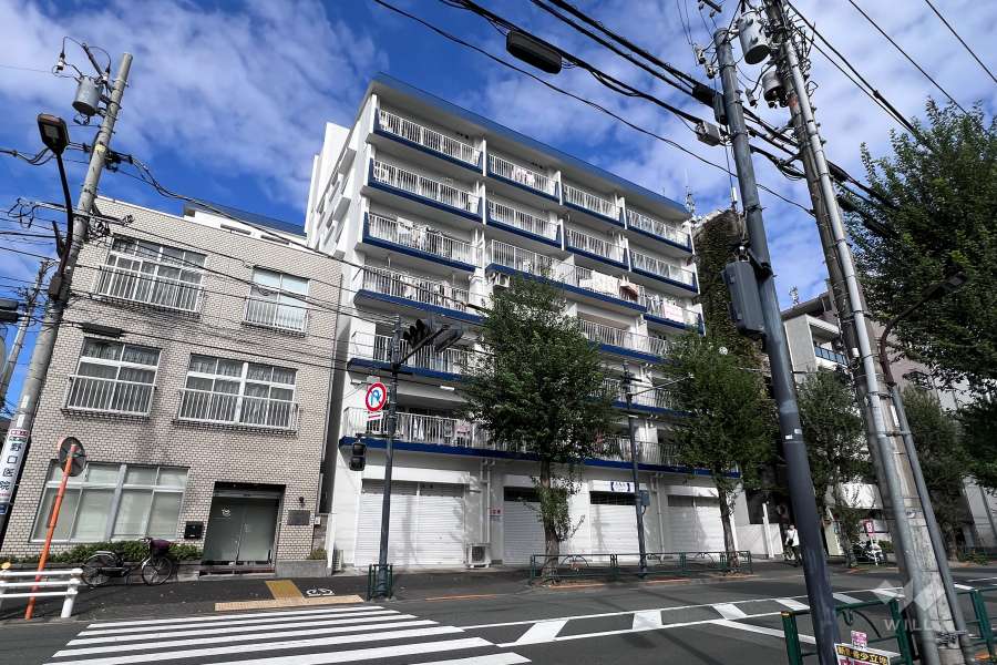 中野ハイネスコーポの外観（南西側から）