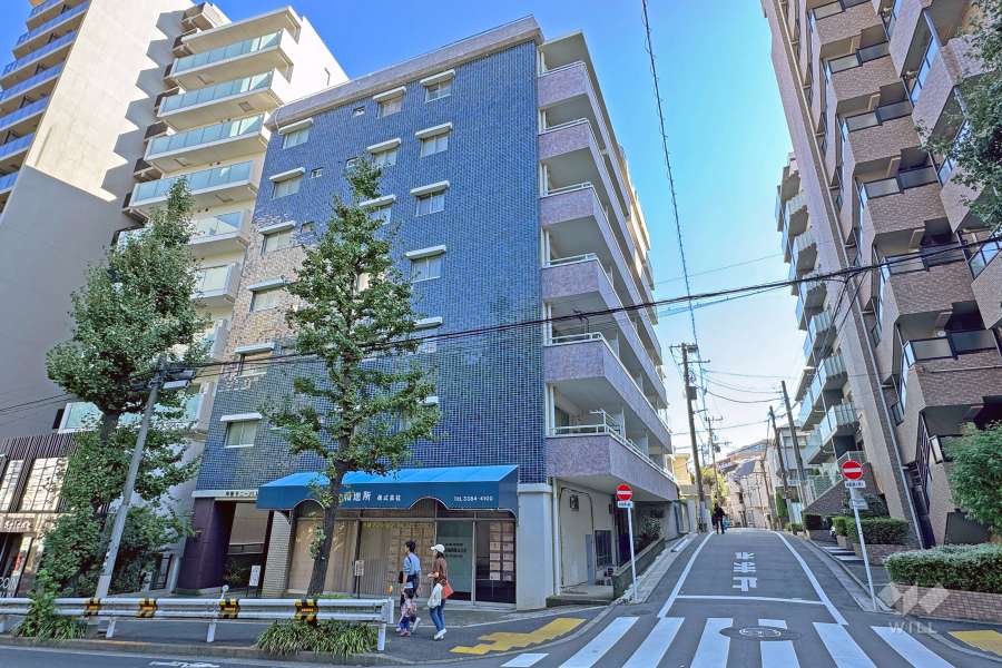 中野サニーパレスの外観（南西側から）