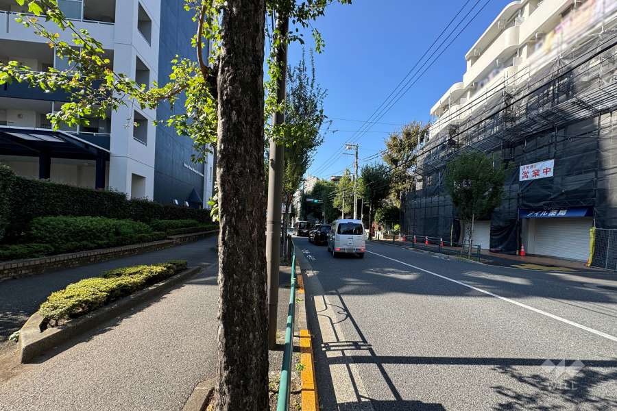敷地南側の前面道路