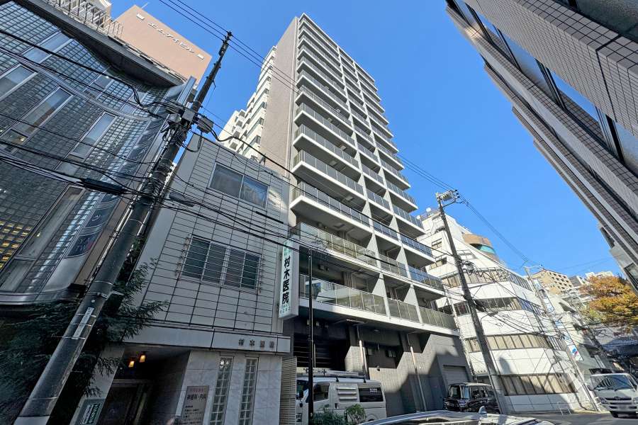 ザ・パークハウスアーバンス東五反田の外観(南側から）