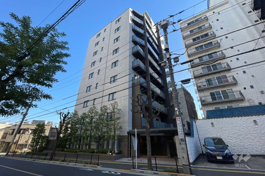 ザパークハウス大井町ゼームス坂の外観（南西側から）