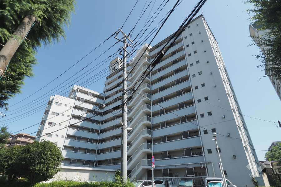 富士見台ファミリーマンションの外観（北西側から）