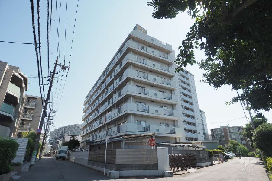 富士見台ファミリーマンションの外観（北東側から）