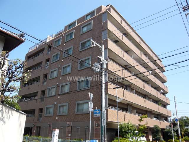 ライオンズマンション夙川東の外観（南西側から）