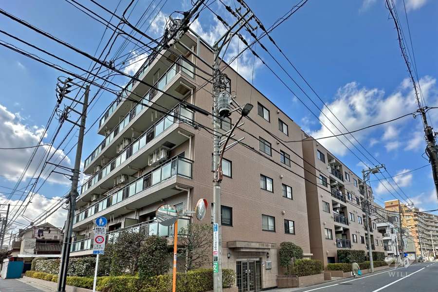 マイキャッスル武蔵関の外観（南東側から）